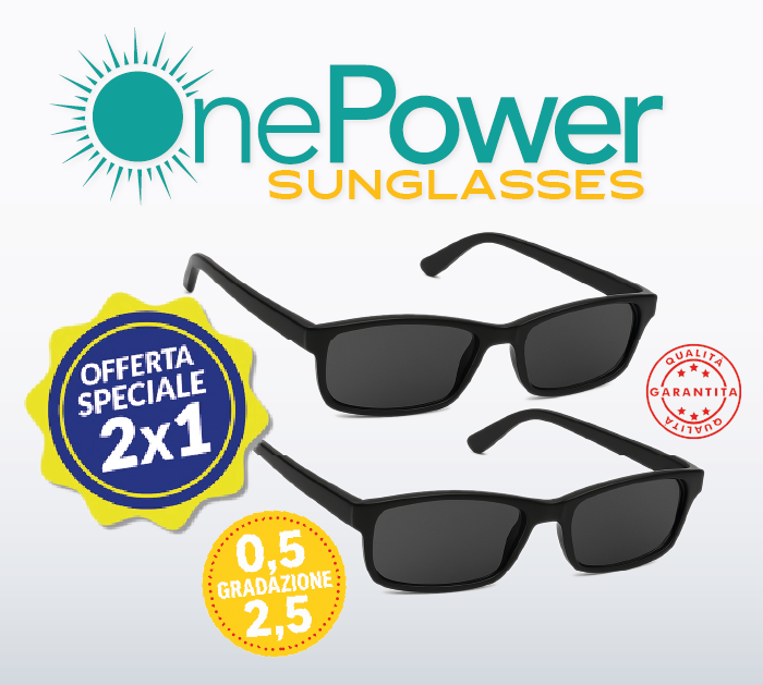 Offerta 2x1 One Power Sunglasses Graduati