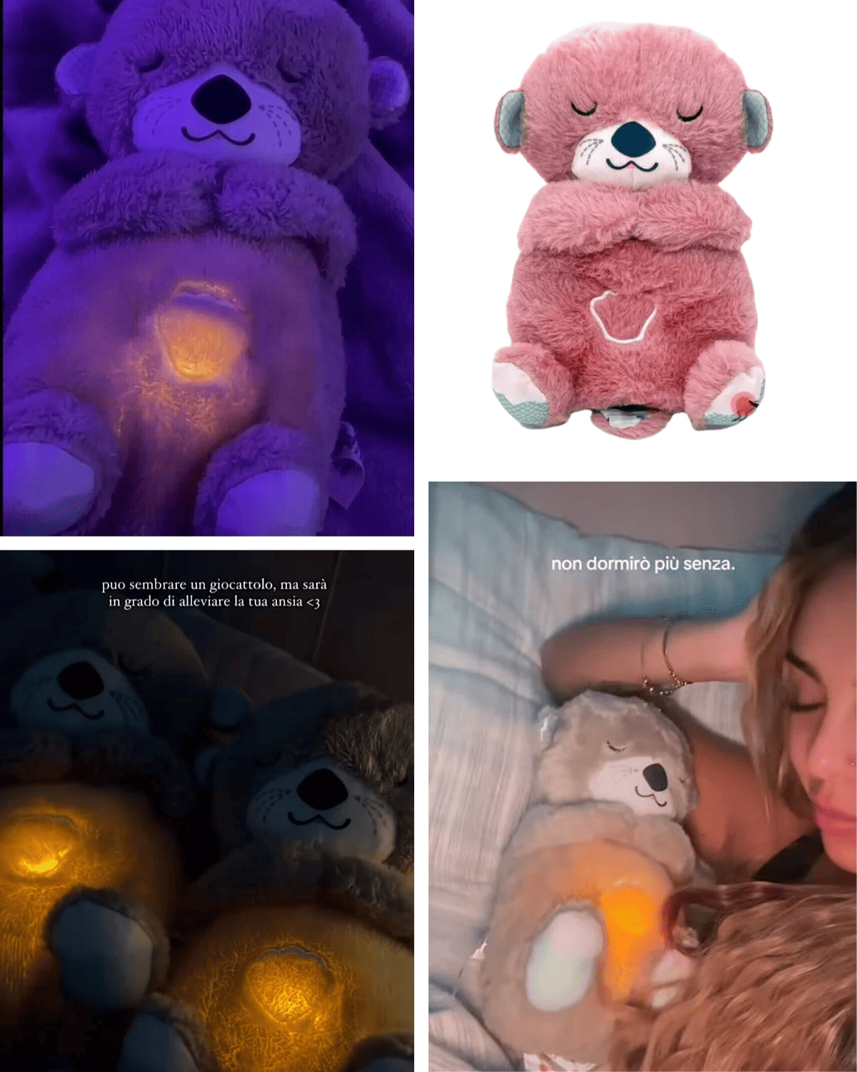 Caratteristiche esclusive del peluche rilassante